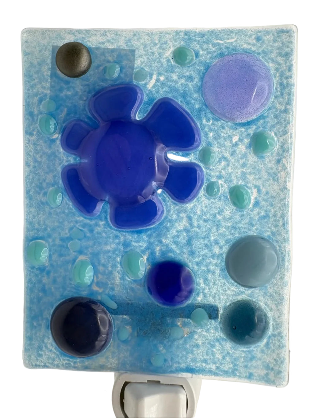 Fused Glass Flower Night Light