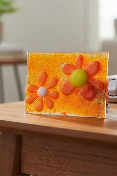 Fused Glass Daisy Nightlight