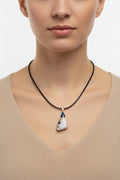 Fused Glass Abstract Pendant Necklace